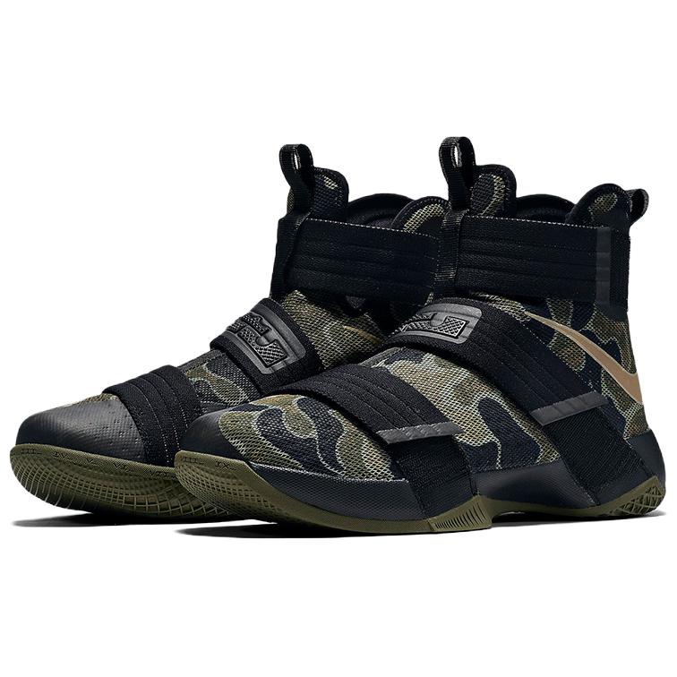 Nike Lebron Soldier 10 SFG EP Мужские кроссовки Черный черный бамбуковый-средний-любовь 852400-022