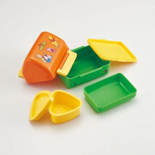 Skater Antibacterial Triangular Rice Ball Lunch Box Rice Ball Case Lunch Box Microwave Safe Cute Children Disney Winnie the Pooh Retro Pooh POT5AG-A