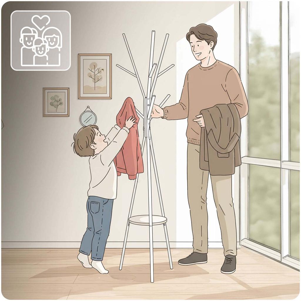 Standing Metal Clothes Rack With Shelf Massido