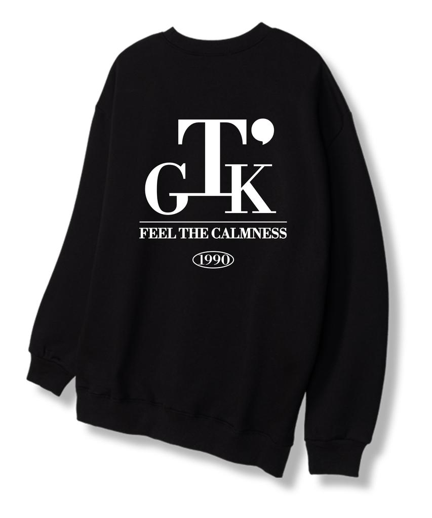 TI.GLAKE Свитшот с надписью Serif Tee Черный [С флисовой подкладкой]