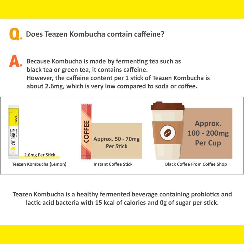 Teazen Kombucha Lemon, Berry, Citron, Peach, Pineapple 5 Set (4 Options)