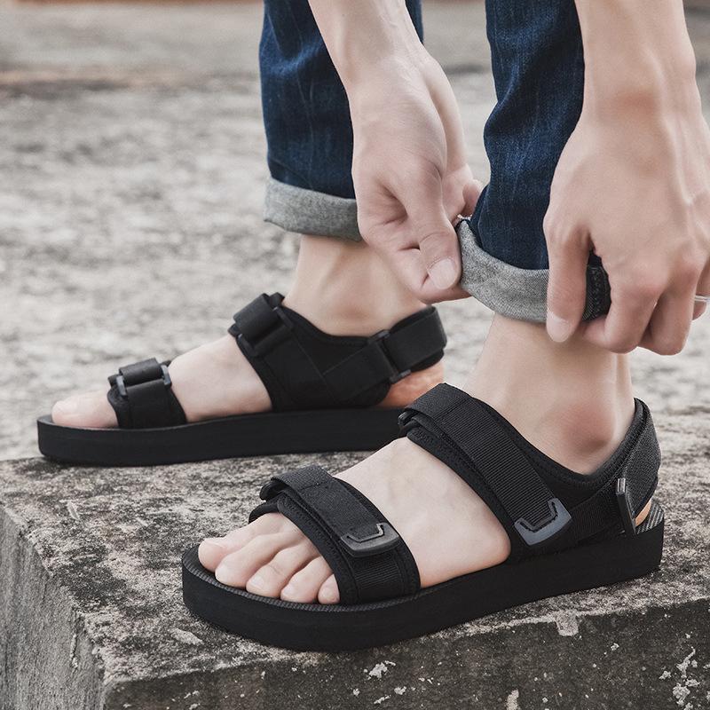 Extra-Large Men's Breathable Summer Beach Sports Sandals for Wide Feet