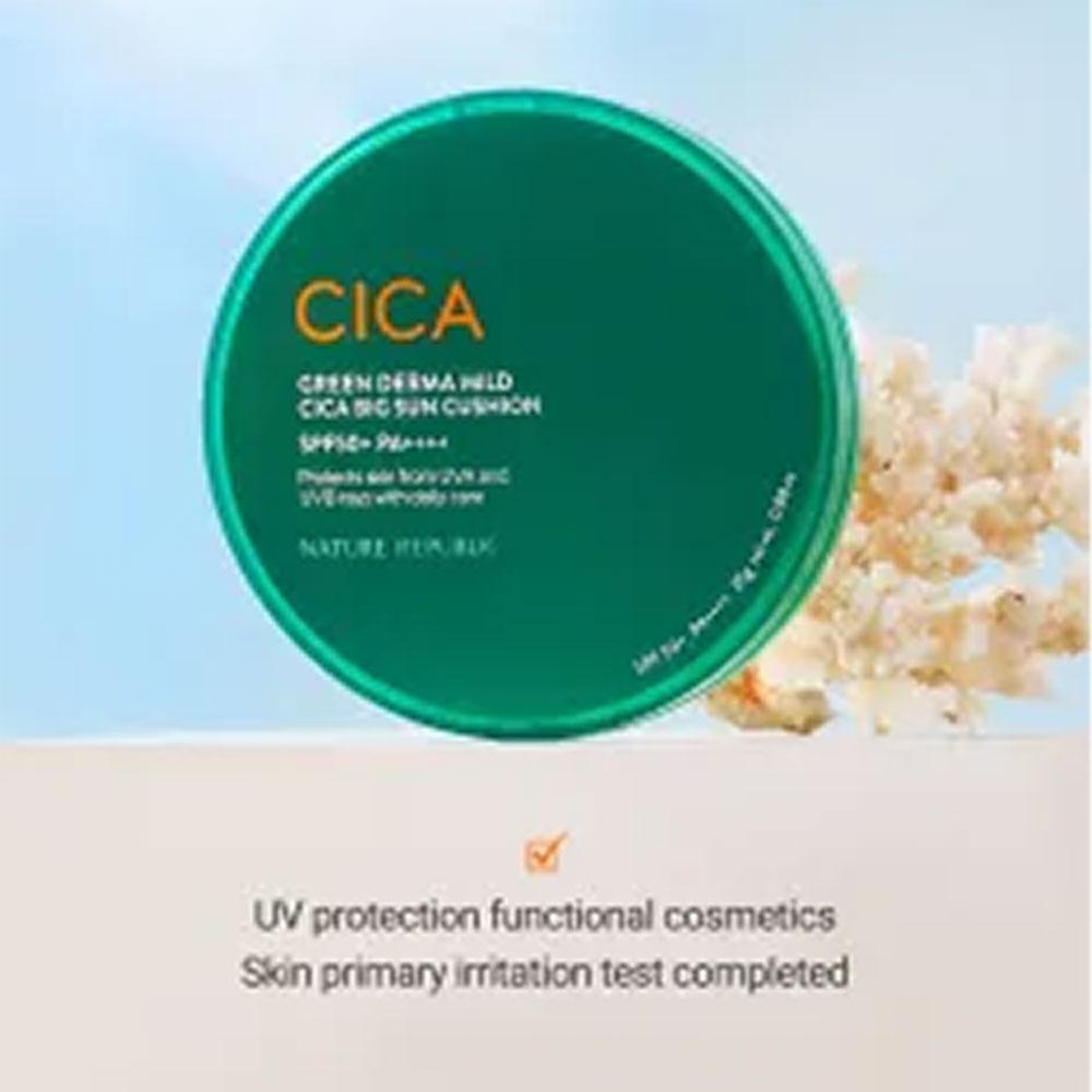 Nature Republic Green Derma Mild CICA Big Sun Cushion 25g (SPF50+)