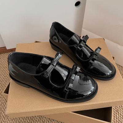 Модная весенняя новая одинарная обувь женская модная с круглым носком и глубоким вырезом, с бантом-бабочкой, на мягкой подошве, водонепроницаемая, нескользящая, низкая