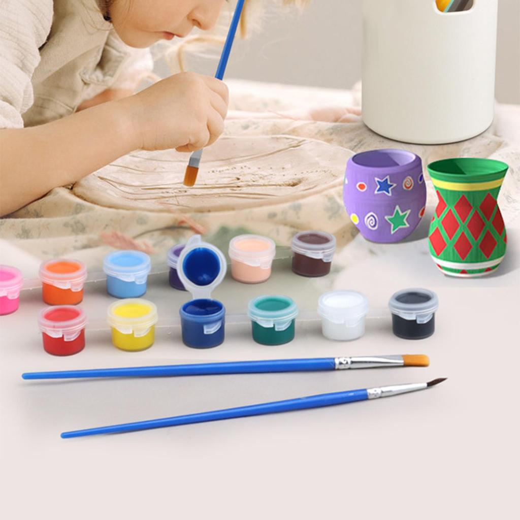 Mini Pottery Wheel Kit Compact Electric Clay for Beginners Kids Adults Gray