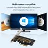 Адаптерная карта PCI-E X4 для NVMe PCIe M.2 SSD, полноскоростной 32 Гбит/с, PCI-E M.2 с кронштейном для SSD размером 2230-2280, адаптер M2 Pcie