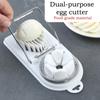 Household Multifunctional Egg Cutter, Egg Slicer For Hard Boiled Eggs, 2 In 1 Egg Chopper/Divider/Dicer/Cutter, Kitchen Gadgets