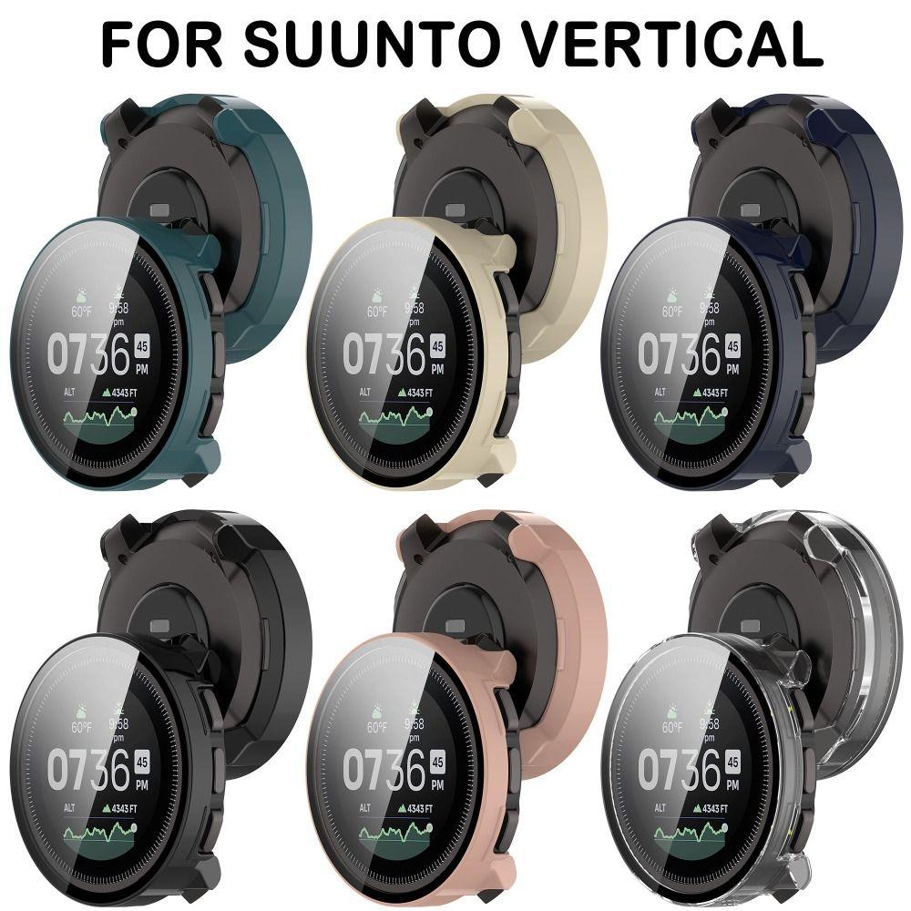 ПК+Закаленное стекло Покрытие экрана Полная защита Чехол для умных часов Suunto Vertical Аксессуары