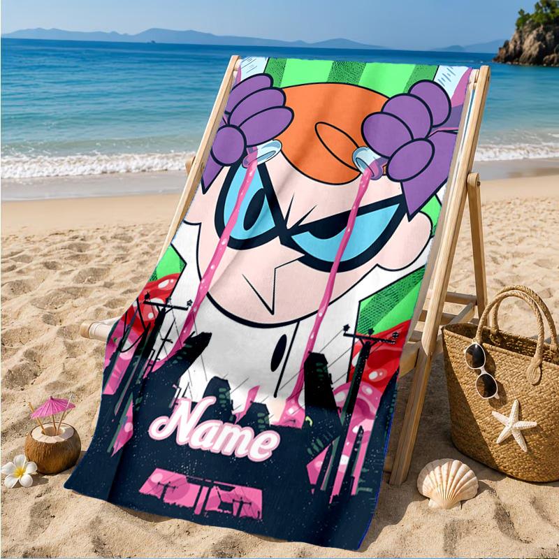 Custom Name Friendship Adventures OddParents Beach Towel Microfiber Beach Towel, Lightweight and Quick-Dry, for Summer Travel, Swimming Pool Gift