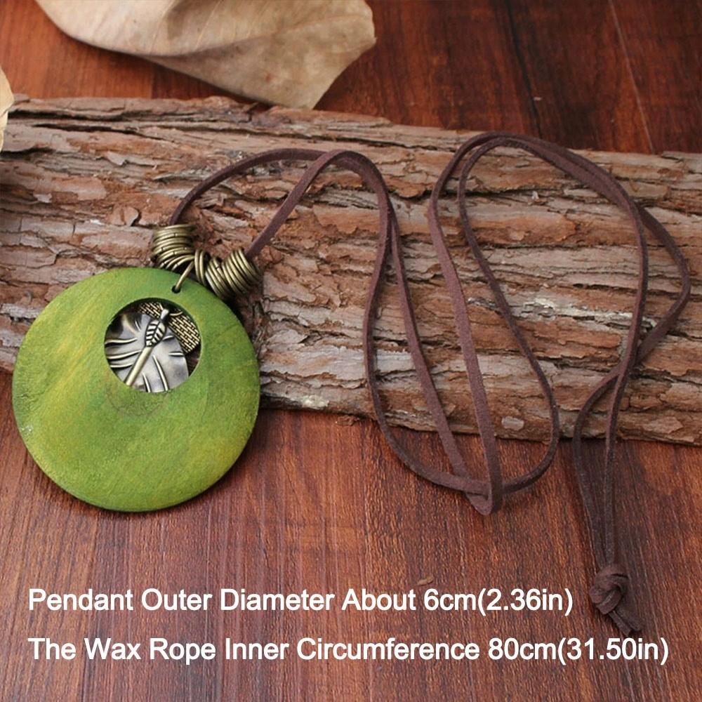 Leather Chain Sweater Chain Boho Sweater Necklace Vintage Clothing Pendant Gifts