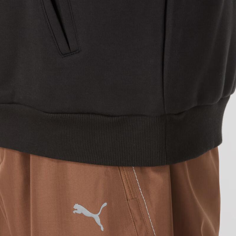 Puma Логотип для активного отдыха, повседневный спортивный свитер с капюшоном, тренировочный свитер, мужская толстовка, черный цвет 631069-01