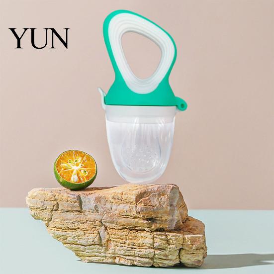 Infant Complementary Food Feeder Silicone Baby Fruit Pacifier, Self Feeding And Teething Relief Tool Toy, Easy to Hold Seamless Odorless Toddler