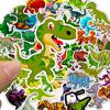 50 Non-Repeat Dinosaur Tyrannosaurus Rex Children's Cartoon Stickers Luggage Trolley Case Popular Non-Infringement Graffiti Stickers