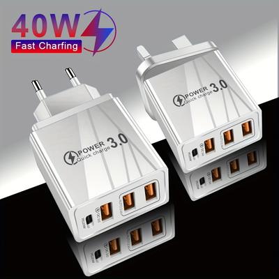 USB зарядное устройство QC 3.0 Type C PD быстрая зарядка для iPhone 12 13 Max Samsung S21 Xiaomi мобильный телефон EU/US вилка настенное зарядное устройство