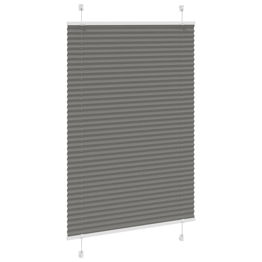 Pleated Blind Anthracite 95 x 100 cm Fabric Width 94.4 cm Polyester