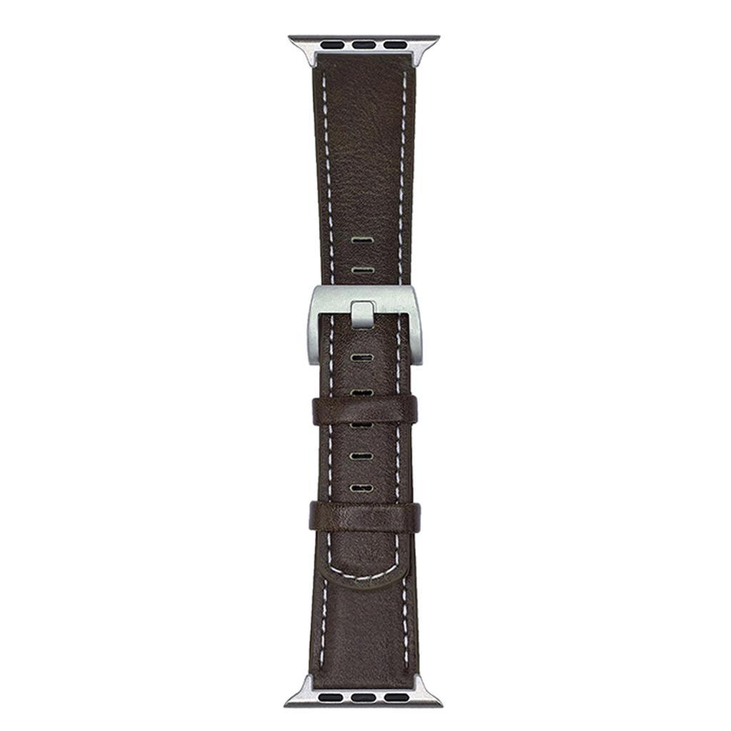 Genuine Leather Watchband For Apple Watch Series 10 9 8 7 SE 6 5 4 3 2 1 42mm 41mm 40mm 38mm Wrist Strap Replacement