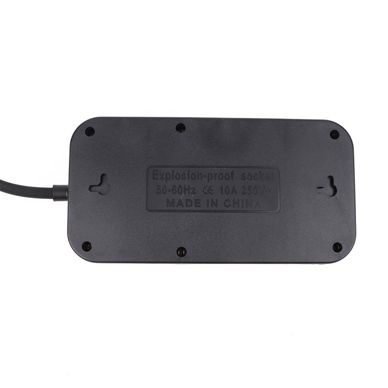 1 шт., удлинитель для розетки переменного тока с европейской вилкой, удлинитель с несколькими ответвлениями, электрическая розетка с 4 портами USB, быстрое зарядное устройство, европейская вилка