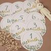 12pcs Number Baby Milestone Card Reusable Newborn Gifts Milestone Photography Card  Baby