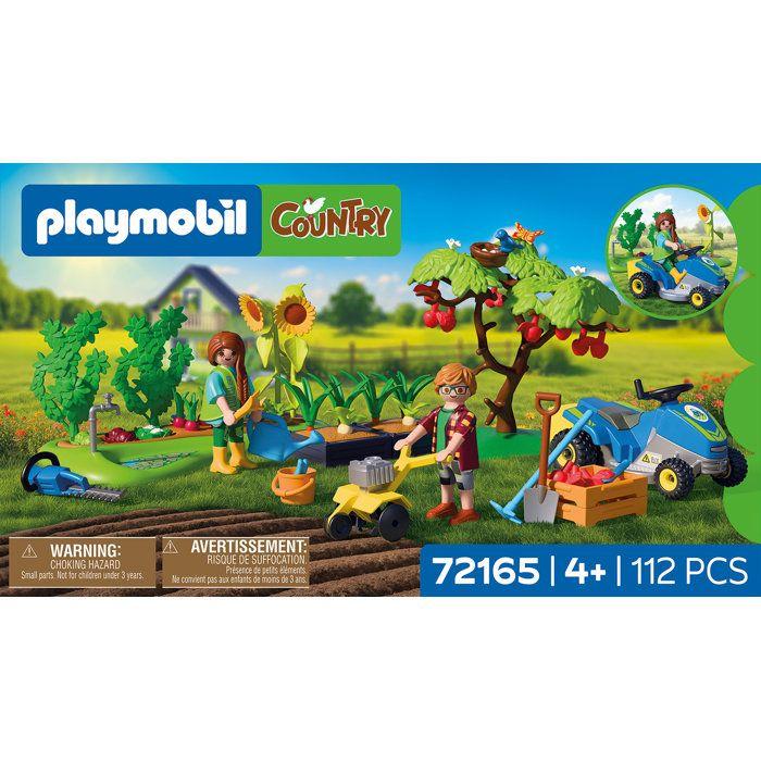 PLAYMOBIL 72165 Potager de la ferme, Country la ferme, 112 pièces, dès 4 ans