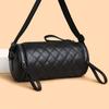 New Diamond Crossbody Shoulder Bag Bucket Bag Large Capacity Crossbody Bag Round Barrel Simple Women's Retro Bag