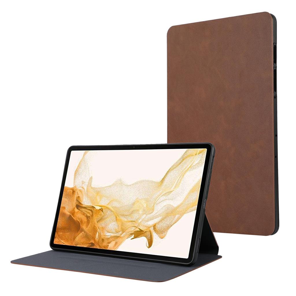 Минималистичный кожаный чехол-подставка для Samsung Galaxy Tab S9+/Tab S9 FE+
