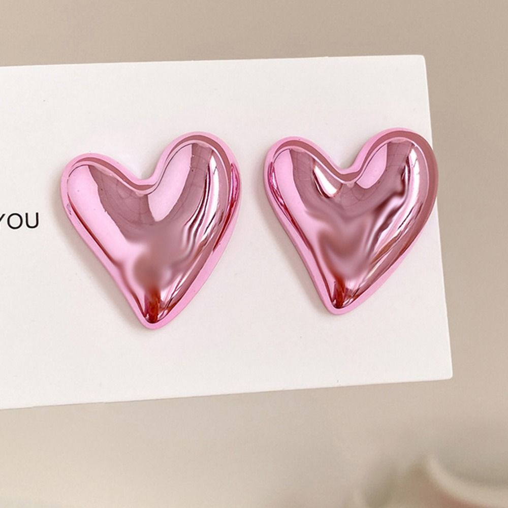 Серьги в форме сердца Акриловые серьги-подвески Модные серьги-гвоздики для девочек