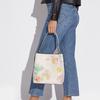 Coach Town Leather Zipper Compartment Cowhide Shoulder Tote Crossbody Bag Medium Women bags White C8609-IMCAH
