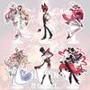 Отель Хазбин день-святого-валентина-2026 Аластор Энджел Даст Чарли Морнингстар Вагги Вельветта Аниме Фигурка Акриловая подставка брелок Игрушка