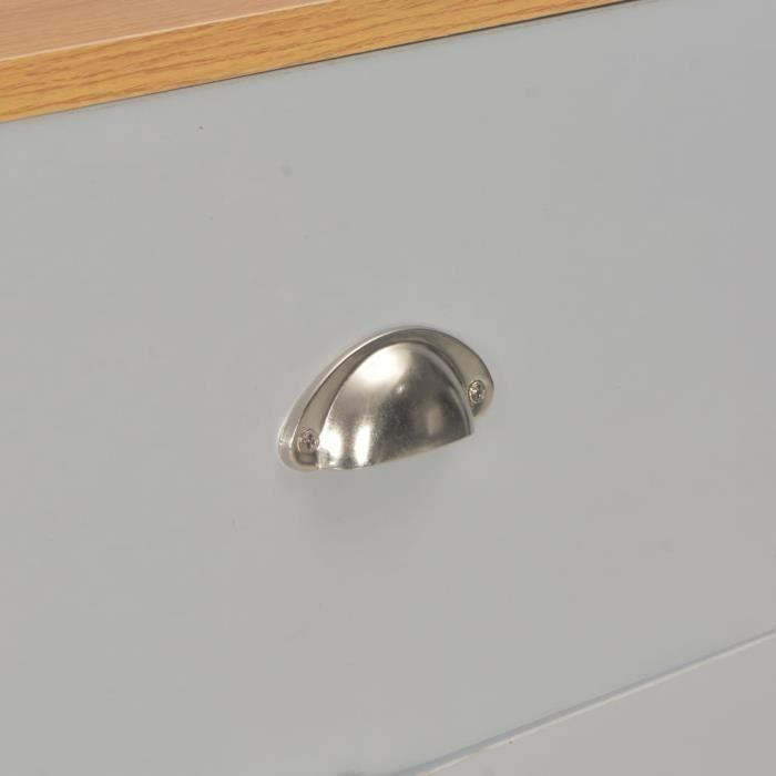 VidaXL Buffet Gris 112x35x81 cm 283743