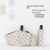 Automatic Polka Dot UV Protection Umbrella: Dual-purpose for Sun & Rain