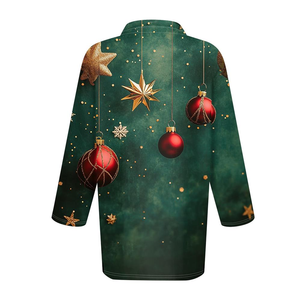 Женская модная повседневная рубашка с отворотом и рукавом 3/4, женские топы на пуговицах