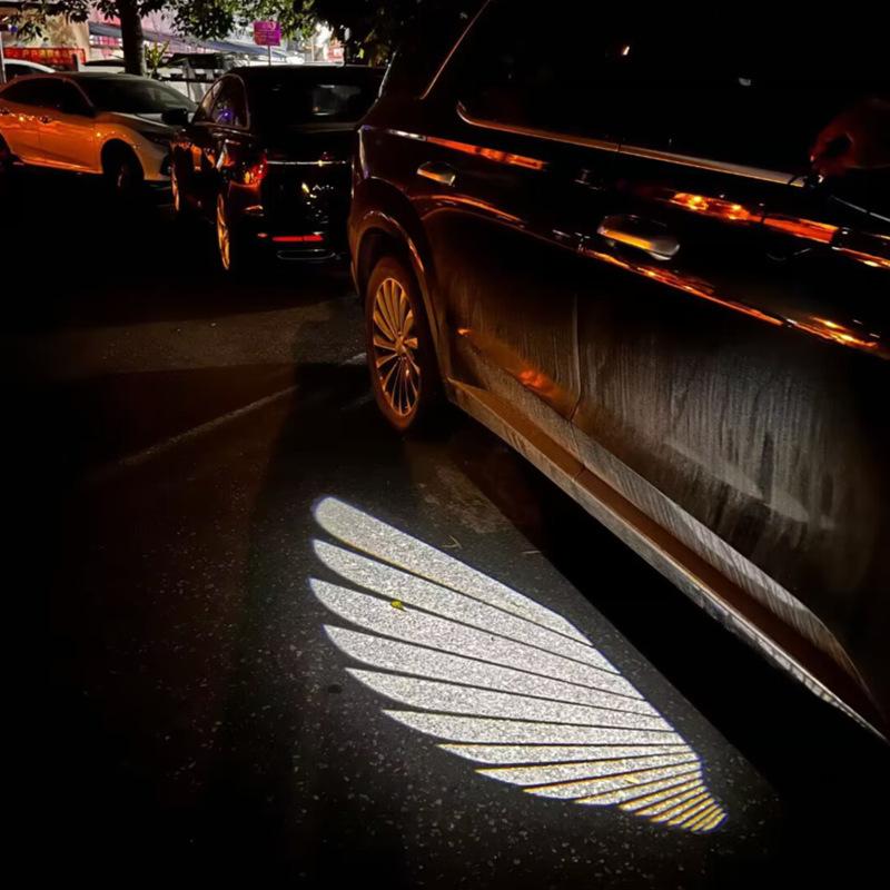 Светодиодные огни-декор «Ангельские крылья» для зеркала заднего вида Benz GLC W213 W205 W253 W222 C E S-Class AMG Проекционная лампа Приветственный свет