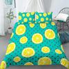 Lemon Duvet Cover Set Fruit Theme 23pcs Bedding Set Queen King Size Quilt Cover Microfiber Comforter Cover For Kids Teen Adult