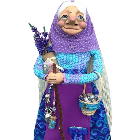 Handmade Resin Kitchen Witch Luck Charm Witch Figurine Hanging Decoration Cartoon Cooking