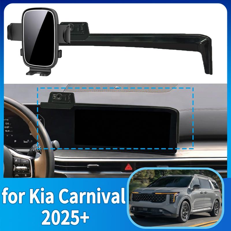 Подходит для Kia Carnival KA4 2025 2026 2027 Держатель для телефона, Крепление на панель к экрану, Простая установка, Автоаксессуары