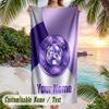 Beach Towel Austria Wien FC Print Custom Name Text Soft Towel for Swimming Pool