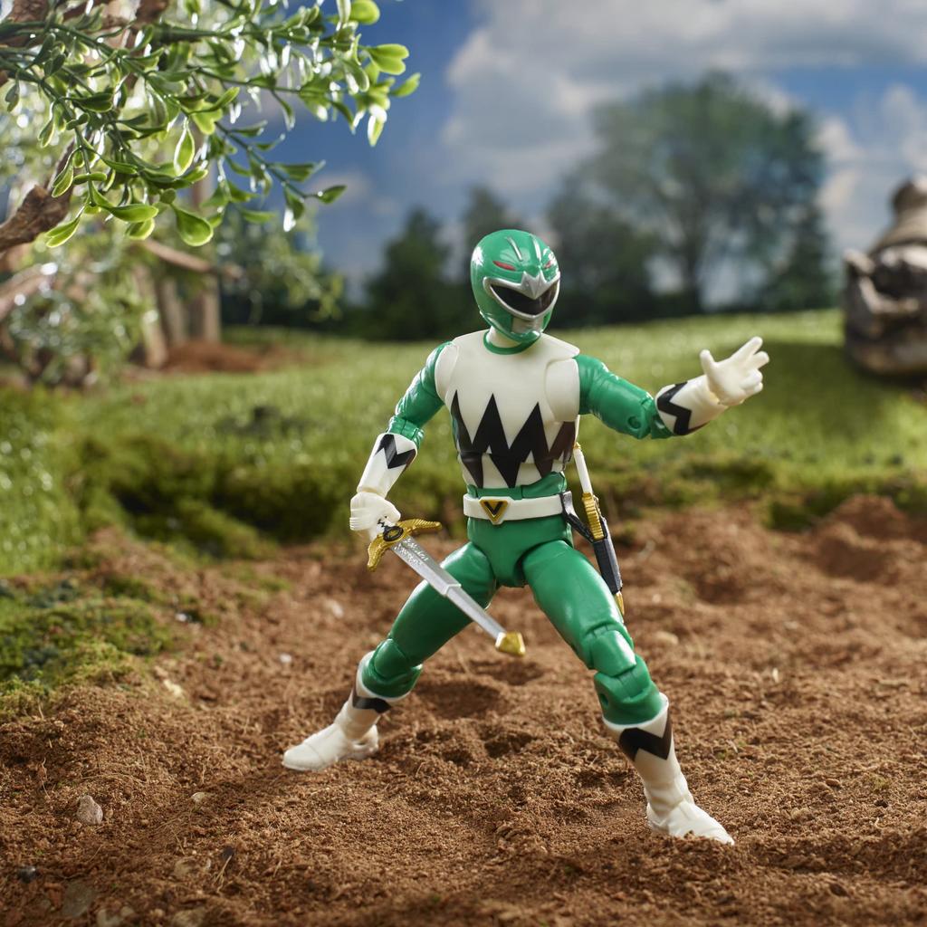 Power Rangers Lightning Collection Lost Galaxy Зеленый Рейнджер 6-дюймовая Премиальная Коллекционная Фигурка Игрушка с Аксессуарами, для Возраста от 4 лет, F4509
