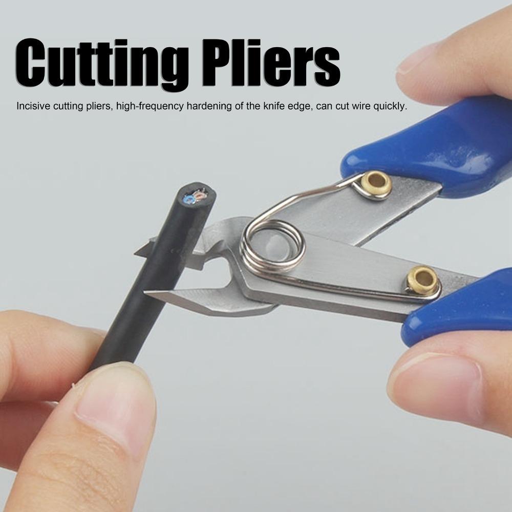 Streamlined Handle Electronic Diagonal Pliers PVC Handle Stainless Steel Wire Cutter Electronics