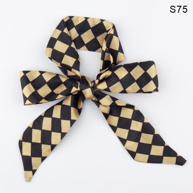 Шелковый шарф, завязанный сумочкой, завязанный бант для волос, длинная повязка на голову, серпантин, маленький шелковый шарф, подарочная коробка, подарочный ремешок