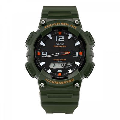 Aq S810w 3avdf  Aq S810w 3a  Аналогово-цифровые спортивные часы Soldier на солнечной батарее с полиуретановым ремешком для мужчин