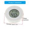 -50~ +70°C Round LCD Thermometers Hygrometer Meter Detector For Precise Temperature And Humidity Readings In Any Room