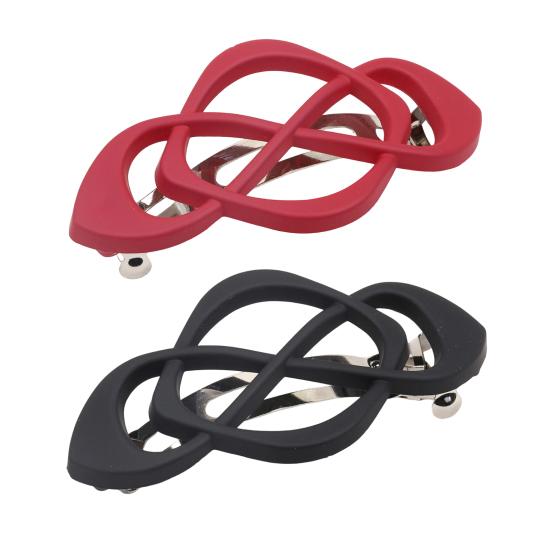 2Pcs Vintage Hair Barrettes French Style Hair Clips Women Girls Matte Finish Hair Pins Hair Accessories