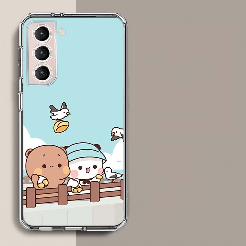 Милый чехол для телефона BuBu DuDu для Samsung A16 A26 A36 A56 A17 A15 A25 A35 A55 A14 A24 A34 A54 A04S A05S Galaxy Note 20 10 9 8 A9 A8