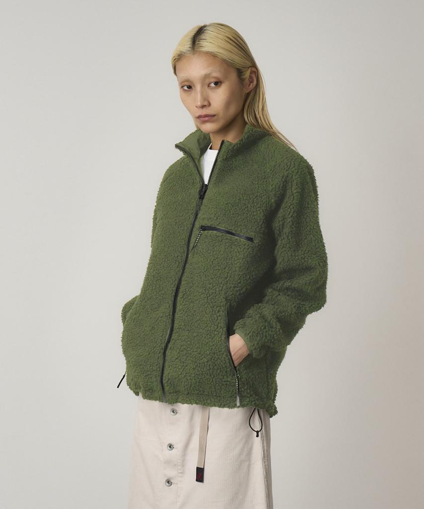 Gramicci Reversible Sherpa Jacket Olive / Dusty Navy