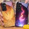 Чехол для телефона Fire Phoenix High Gear из закаленного стекла для Samsung Galaxy A15 5G 54 4G 51 50 24 35 90 71 12 51 53 52S 80 22 34 Черный