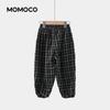 Summer lightweight plaid lantern pants for boys