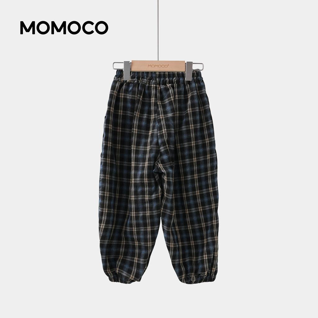 Summer lightweight plaid lantern pants for boys