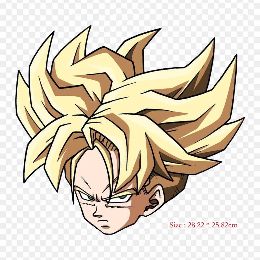 Patches For Clothes Bag Iron On Thermal Stickers Trunks Futur Render Trunks Goku Pattern Washable Heat Transfer