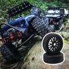 Mxfans 4 шт. Черный RC 1:8 Резиновых Шин и Пластиковых Дисков Y-Типа для Внедорожных Машин с 17-мм Шестигранником (Разветвлённый узор)