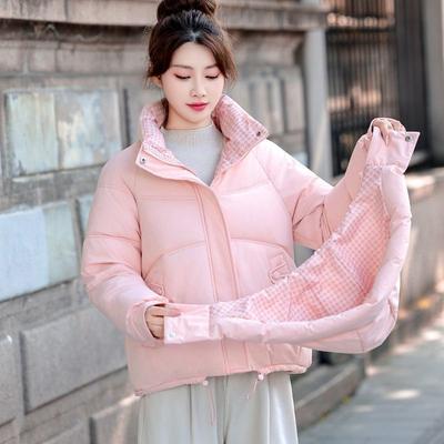 Модная женская короткая куртка с капюшоном, на подкладке, свободного кроя, утолщенная, теплая, хлопковая куртка